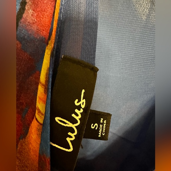 Lulus Blue V-neck Maxi Dress - Small - NWT - Picture 7 of 8